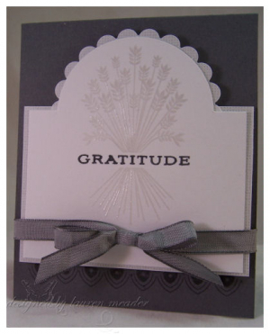 embossed gratitude