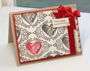 Heart Anniversary card