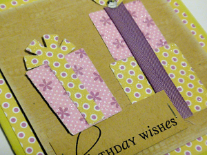 Wishes for Presents Card - detail