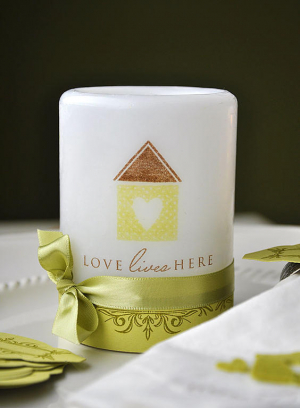 Love Lives Here Candle