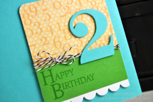 Happy Birthday "2" detail