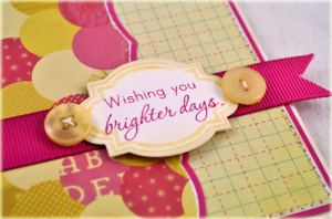 Detail of Wishing You Brighter Days card