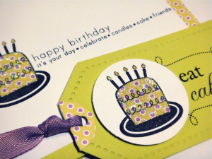 Eat Cake Card & Tag - detail