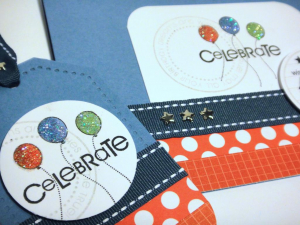 Celebrate Happiest Days Card & Tag - detail