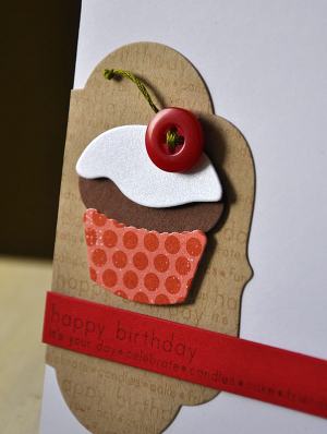 Happy Birthday Cupcake Detail