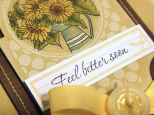 Feel Better Soon Bouquet Card - detail