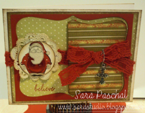 Inspired Crafters Jan 2011 Christmas Card Challenge Sara Paschal