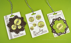 Button Card gift tags