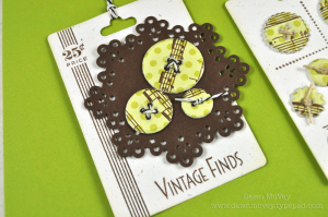 Button Card gift tag detail