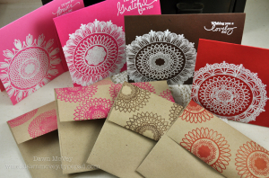 Embossed Doily Card Set