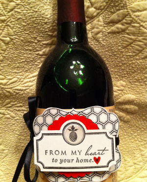 Tie on Tag for Wine or Hostess Gift