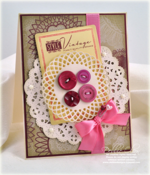 Vintage Doilies and Button