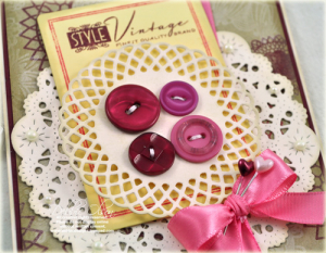 Vintage Doilies and Buttons detail