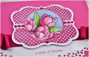 Note of Thanks Tulips detail