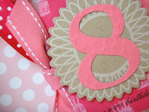 Madisen's Birthday Card & Tag - detail