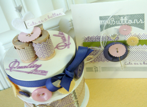 Cute as a Button gift box top