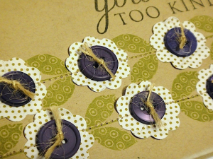 Kind Flowers Card - detail