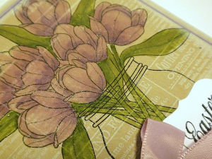 Tulips for Easter Card - detail