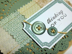 Calico & Lace for You Card - detail
