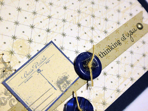 Vintage Mail Thinking of You Card - detail