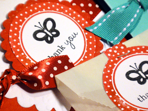 Bright Butterfly Thank Yous - detail