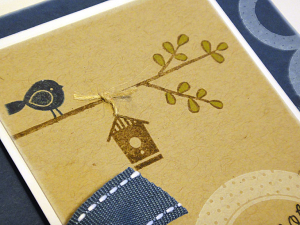 Little Birdy Note Card - detail