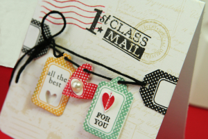 All the Best card - up close