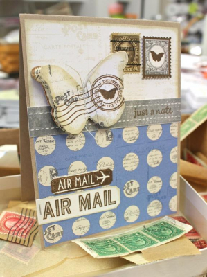 Butterfly Airmail Card