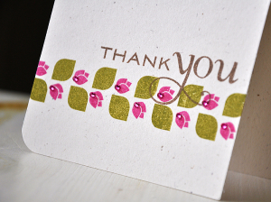 Thank You Rose Bud Detail