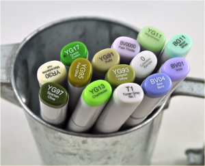 Hoppy Birthday Copic Markers Used