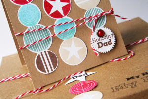 Honoring Dad card - close up