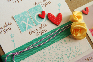 Thoughts of You layout - xo title work