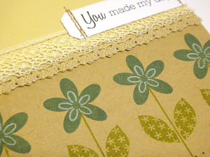 Flower Day Card - detail