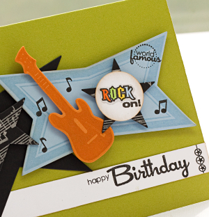 Rock on Birthday detail