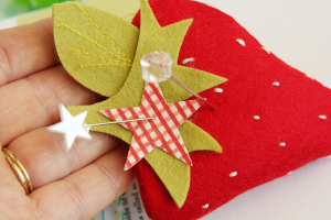 Felt Strawberry Pincushion
