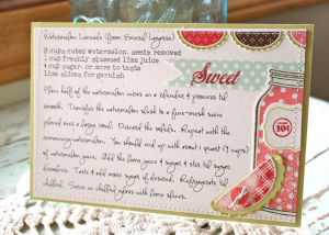 Watermelon Limeade Recipe Card