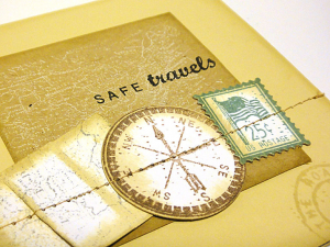 Safe Travels Ephemera Card - detail