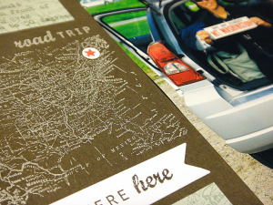 Mount Washington Scrapbook Page - detail