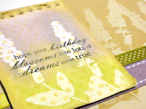 Wildflower Birthday Card - detail