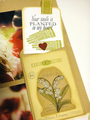 Hana in the Garden Scrapbook Page - detail