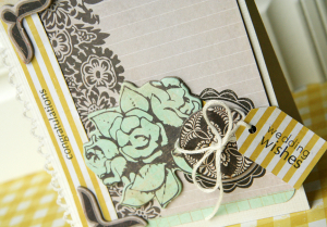 Wedding Wishes card - detail