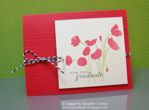 Botanical Silhouettes Graduate Red Angle