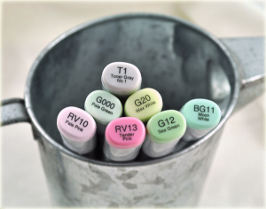 Copic Markers used on Thanks Vase