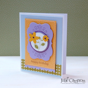 Round & Round Birthday Flowers purple