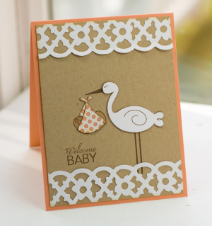 Gentle Stork card