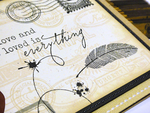 To be Loved Card - detail