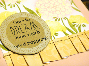 Spring Garden Dream Card - detail