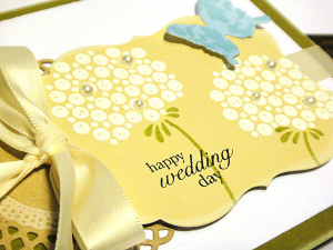 Wedding Day Flowers Card - detail