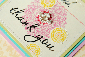 Thank You card - detail