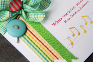 Music Speaks card - detail